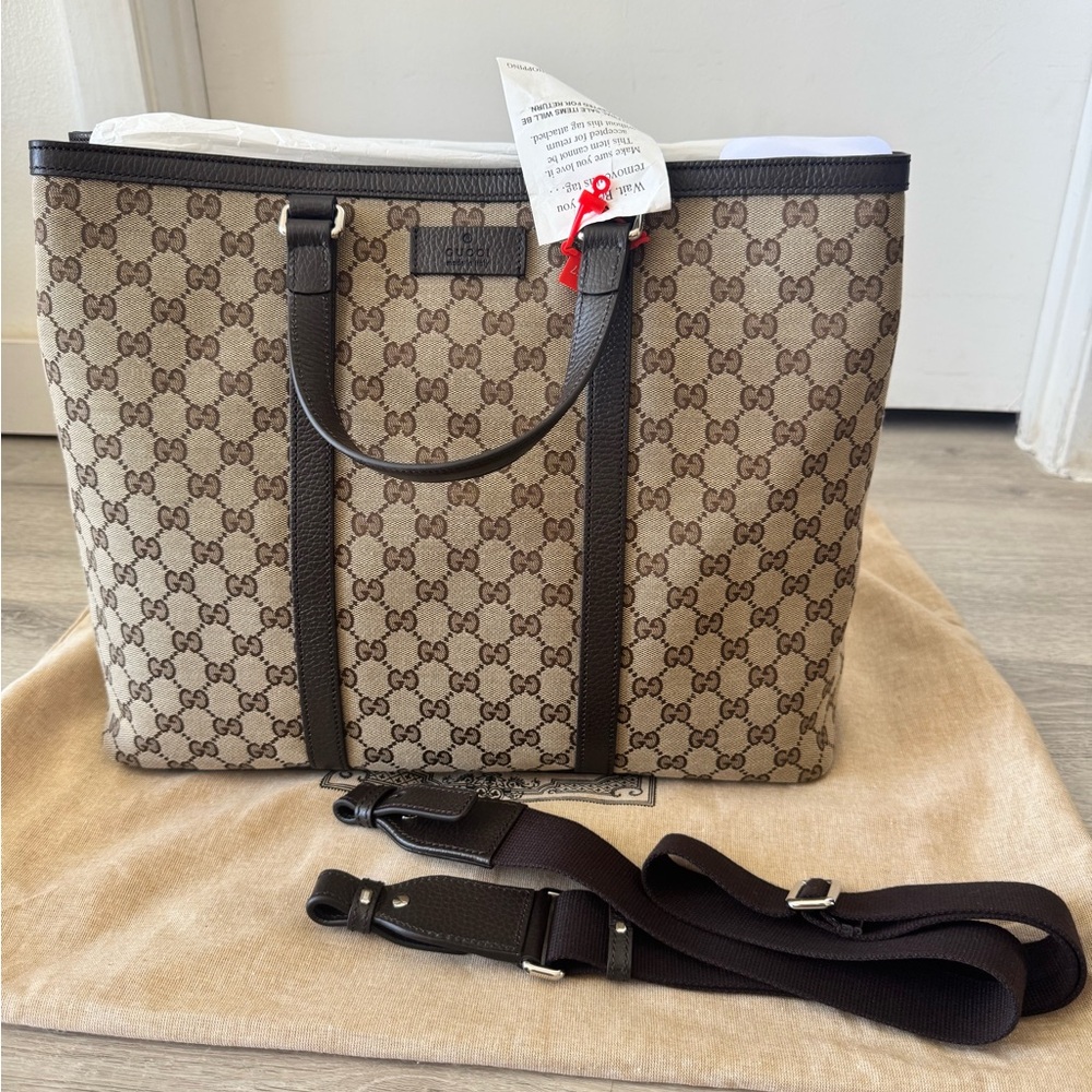 Gucci Black and Brown Tote Bag NWT